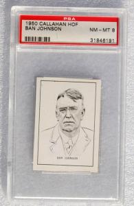 1950 Callahan Ban Johnson PSA 8 Card