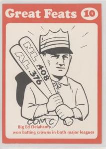1972 Ed Delahanty Great Feats Orange Border Card