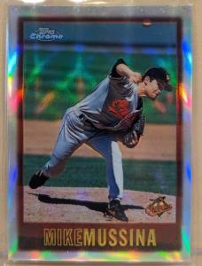 1997 Topps Chrome Refractor #128 Mike Mussina