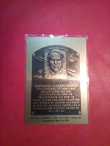 1982 Roger Bresnahan Metallic Hall of Fame Plaque