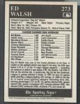 1991 Conlon Collection Ed Walsh White Sox Card