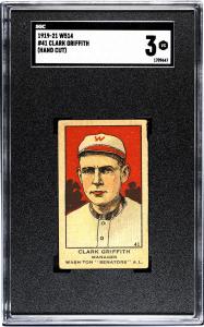 Clark Griffith 1919 W514 Strip Card #41