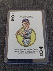 Max Carey Pittsburgh Pirates Baseball Playing Card