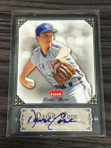 David Cone Autographed 2006 Fleer Greats Card