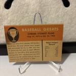 1961 Fleer Eddie Plank Baseball Card #135