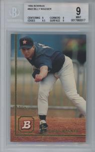 1994 Bowman Billy Wagner Rookie Card BGS 9