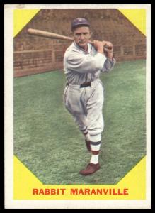 1960 Fleer Baseball Greats Rabbit Maranville Card