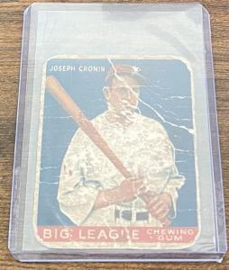 Joe Cronin 1933 Goudey #63 Baseball Card