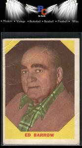 1960 Fleer Baseball Greats Ed Barrow Card