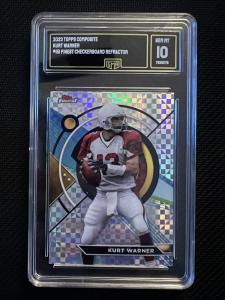 Kurt Warner 2023 Topps Arizona Checkerboard Card