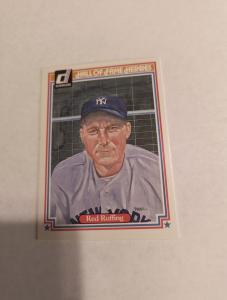 Red Ruffing 1983 Donruss Hall of Fame Card
