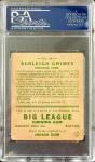 1933 Goudey Burleigh Grimes Auto Card #64