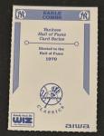 1992 Earle Combs Yankees Hall of Fame Card