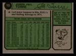 Joe Torre 1974 Topps #15 St. Louis Cardinals