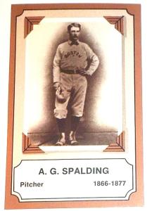 1975 Fleer A. G. Spalding Boston Red Stockings Card