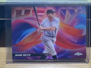 2025 Topps Chrome Helix Babe Ruth SSP Rare Card