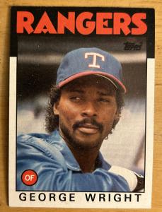 1986 Topps George Wright Baseball Card #169