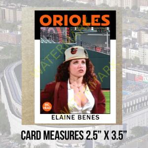Elaine Benes 1986 Retro Baseball Card + Bonuses