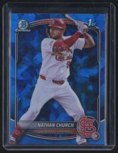 2025 Bowman Chrome Sapphire Nathan Church Card