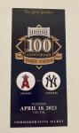 Yankee Stadium 100th Anniversary Commemorative Ticket