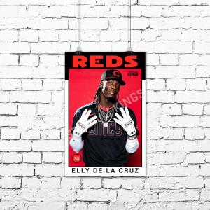Elly De La Cruz Reds Baseball Card Poster 11x17