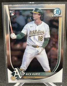 2025 Bowman Chrome Nick Kurtz Athletics Rookie Card