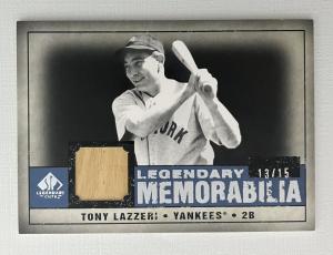 2008 SP Legendary Cuts Tony Lazzeri Memorabilia 13/15