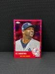 2022 Topps Chrome CC Sabathia /100 Pink Atomic