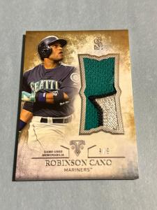 2015 Topps Triple Threads Robinson Cano Jumbo Relic 9/9