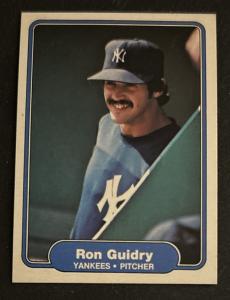 1982 Fleer Ron Guidry Yankees Baseball Card #38