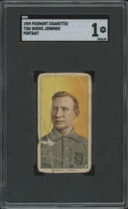 1909 T206 Hughie Jennings HOF Detroit Tigers Card