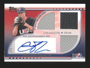2010 Topps USA Gerrit Cole Triple Relic Auto