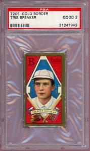 1911 T205 Tris Speaker Boston Red Sox Card