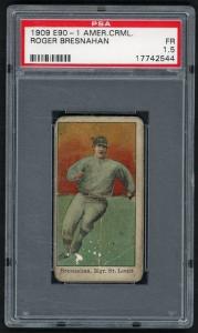 1909 E90-1 Roger Bresnahan St. Louis Cardinals Card