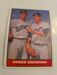 1961 Topps Sandy Koufax Johnny Podres Baseball Card