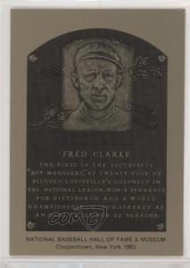 1983 Fred Clarke Hall of Fame Plaque