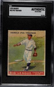 1933 Goudey Pie Traynor Pirates #22 Card
