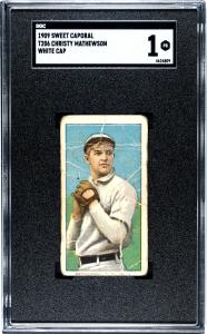 1909 T206 Christy Mathewson Sweet Caporal Card