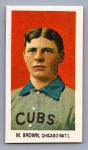 Mordecai Brown 1988 Mini T206 Card Reprint