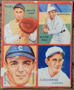 1935 Goudey 4-in-1 Al Simmons & Friends