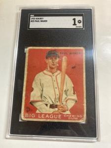 1933 Goudey Paul Waner #25 SGC 1 Card