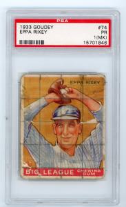 1933 Goudey Eppa Rixey #74 Baseball Card
