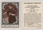 1980 TCMA Rabbit Maranville Boston Braves Card