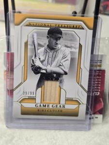 2025 National Treasures Kiki Cuyler Bat Relic