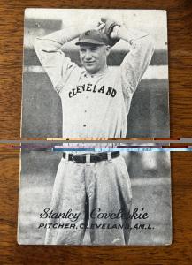1921 Stan Coveleskie Cleveland Indians Rookie Card