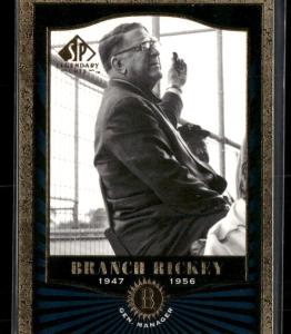 2001 SP Legendary Cuts Branch Rickey Card