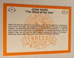 John Ward Tennessee Vols Football Card #91