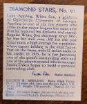1934-36 Diamond Stars #95 Luke Appling Card