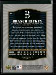 2001 SP Legendary Cuts Branch Rickey Card