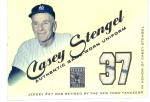 Casey Stengel 2021 Topps Tribute Jersey Card